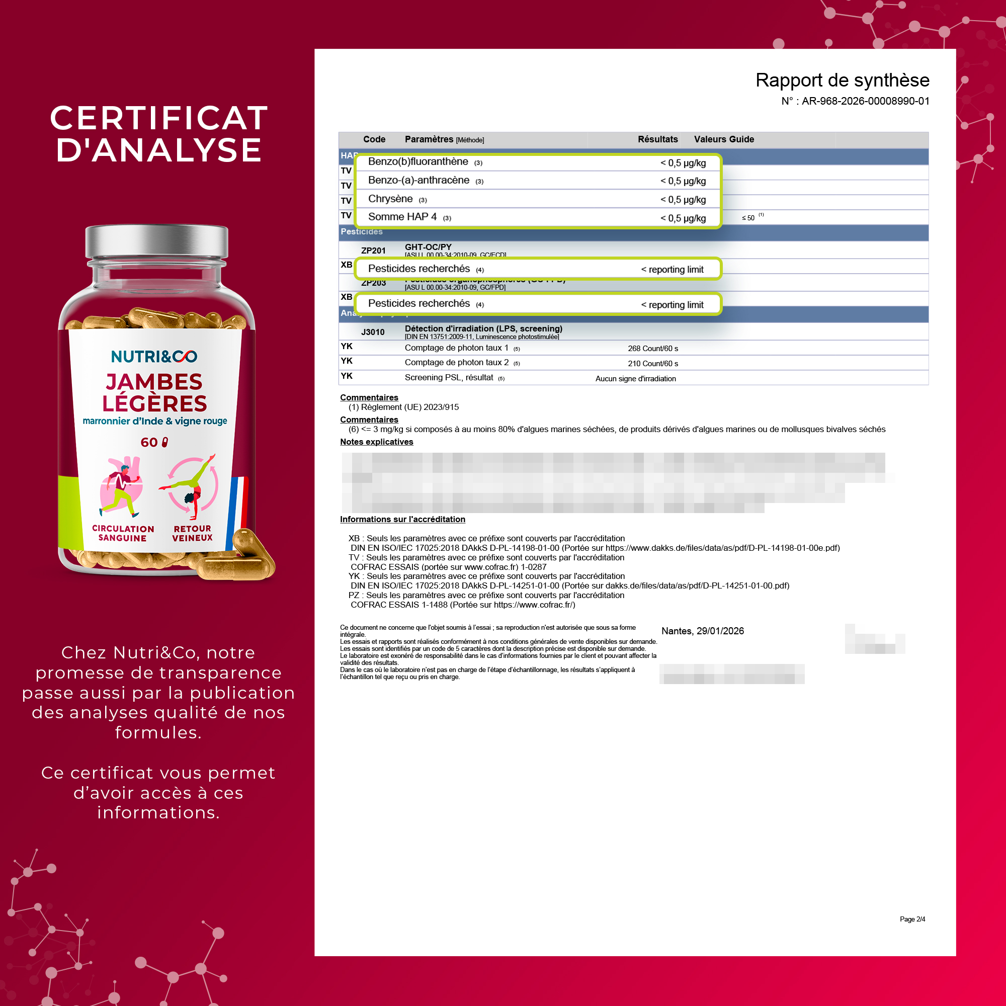 Jambes Légères - Analyses Contaminants - Page 2